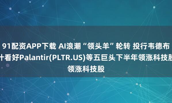91配资APP下载 AI浪潮“领头羊”轮转 投行韦德布什看好Palantir(PLTR.US)等五巨头下半年领涨科技股